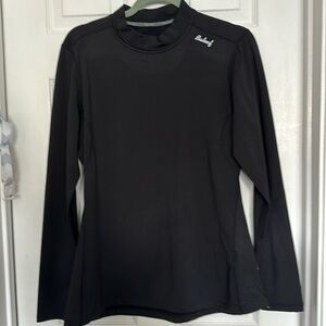 BALEAF Thermal Tops Fleece Base Layer, Black, Size XL